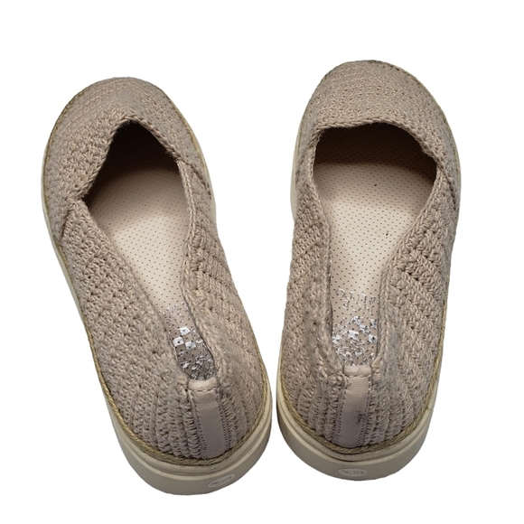 Vince Camuto | Relinsta Beige Woven Fabric Bohemian Platform Sneakers Women's 7 - Picture 9 of 12